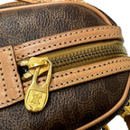 Celine Macadam 2-Way Shoulder Bag Brown Small Handle — view 8