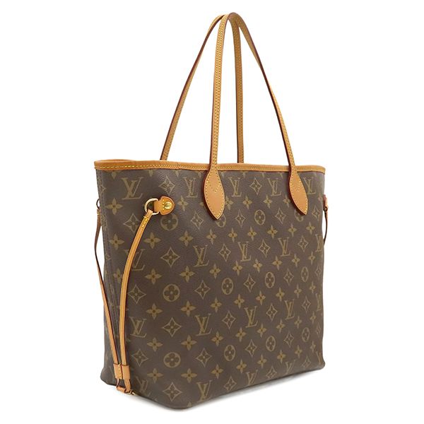 Louis Vuitton Tote Bag Neverfull MM Monogram Canvas Gold Brown Vintage — view 2