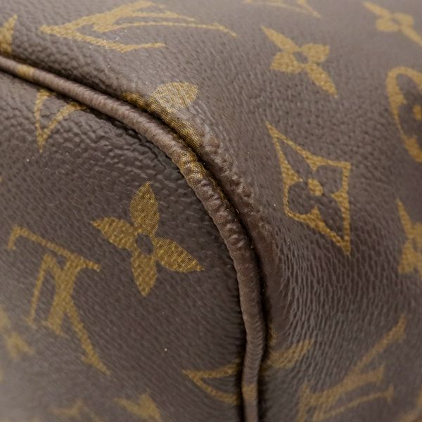 Louis Vuitton Tote Bag Neverfull MM Monogram Canvas Gold Brown Vintage — view 4