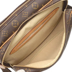 Louis Vuitton Shoulder Bag Reporter PM Monogram Canvas Gold Brown — view 8
