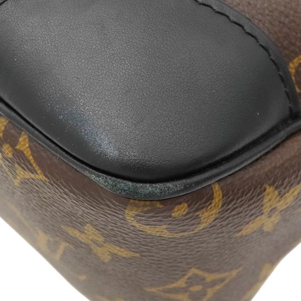 Louis Vuitton Shoulder Bag Odeon NM MM Monogram Canvas Leather Noir Gold Brown — view 4