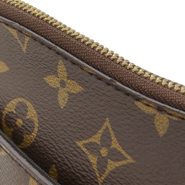 Louis Vuitton Shoulder Bag Odeon NM MM Monogram Canvas Leather Noir Gold Brown — view 5