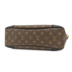 Louis Vuitton Shoulder Bag Odeon NM MM Monogram Canvas Leather Noir Gold Brown — view 3