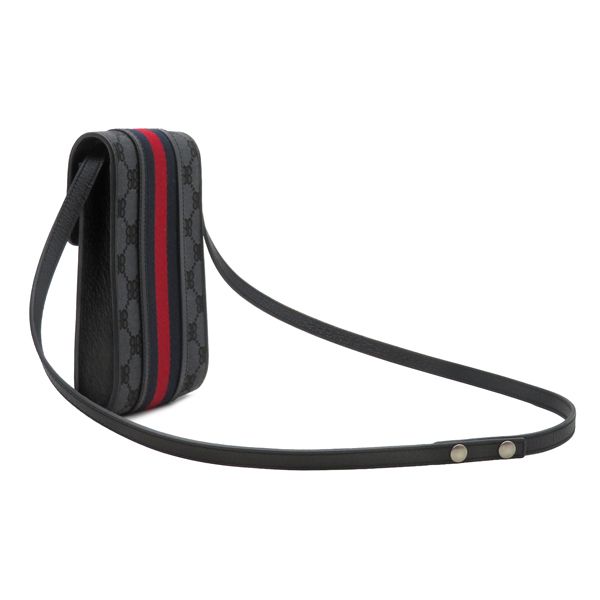 Gucci Shoulder Bag the Hacker Project Canvas Leather Black Silver Collaboration — view 2