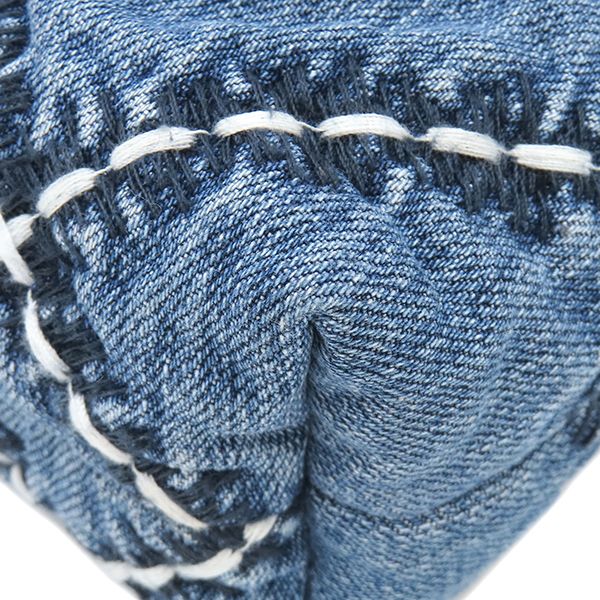 Chanel 2-Way Chanel 22 Hobo Mini Denim Blue Matte Silver — view 4