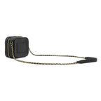 Chanel Shoulder Bag CC Logo Chain Lambskin Black Gold 27 — view 2