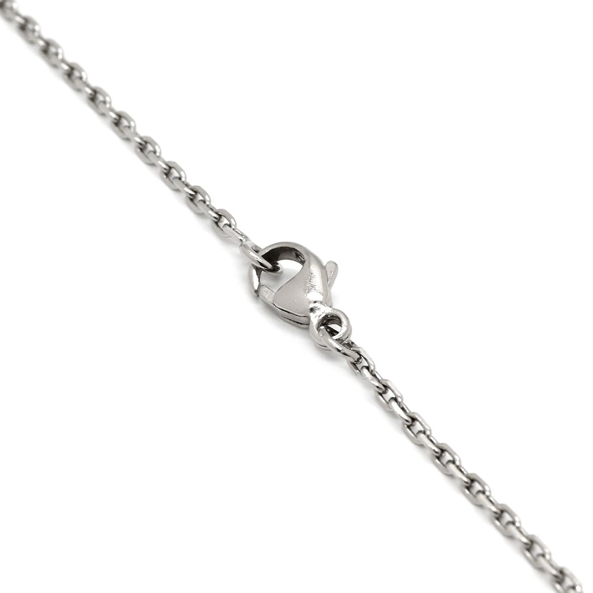 Hermes Necklace Pop H Mini Pendant Metal Lacquer Brown Glace Silver H Motif — view 3