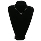 Hermes Necklace Pop H Mini Pendant Metal Lacquer Brown Glace Silver H Motif — view 6