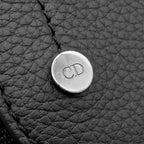 Dior Shoulder Bag Saddle Messenger Fabric Calfskin Black Silver Oblique Jacquard — view 5