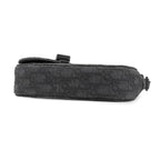 Dior Shoulder Bag Saddle Messenger Fabric Calfskin Black Silver Oblique Jacquard — view 3