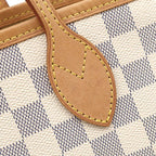 Louis Vuitton Tote Bag Neverfull MM Damier Azur Canvas Gold Beige Vintage — view 5