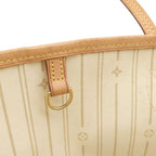 Louis Vuitton Tote Bag Neverfull MM Damier Azur Canvas Gold Beige Vintage — view 8