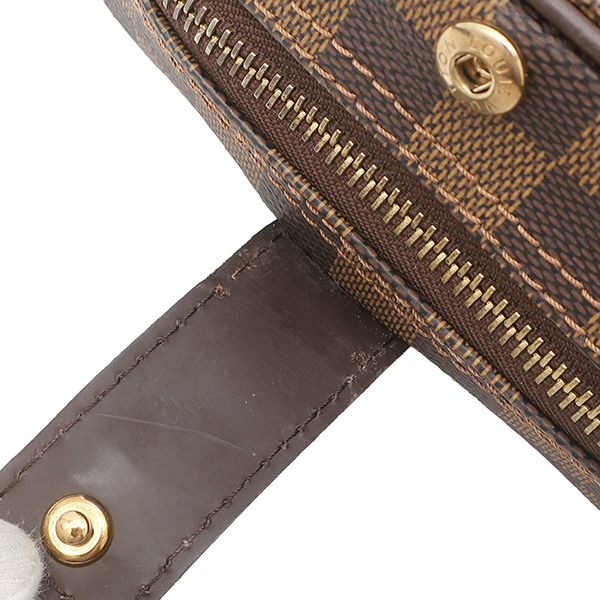 Louis Vuitton Shoulder Bag Olaf PM Damier Canvas Ebene Gold Brown — view 6