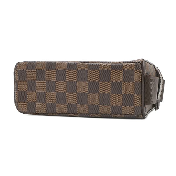 Louis Vuitton Shoulder Bag Olaf PM Damier Canvas Ebene Gold Brown — view 3