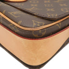 Louis Vuitton Shoulder Bag Cartouchiere GM Monogram Canvas Gold Brown — view 4