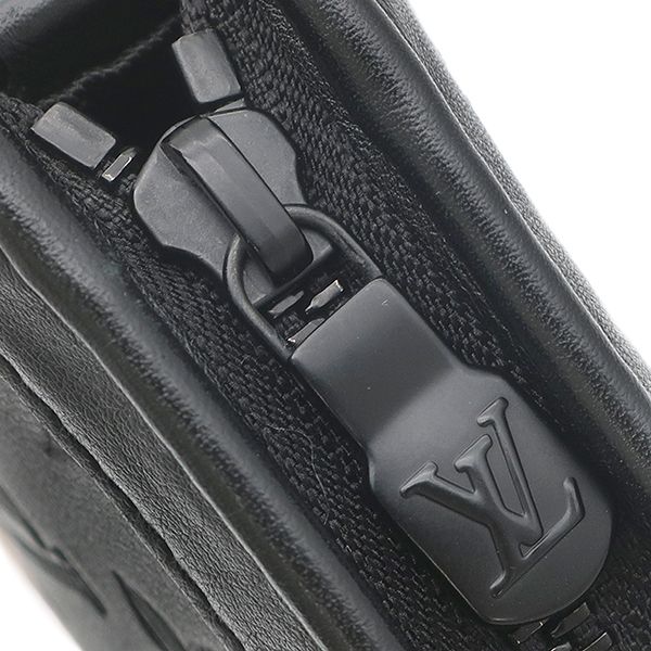 Louis Vuitton Shoulder Bag Gaston Wearable Wallet Leather Monogram Shadow Matte — view 5