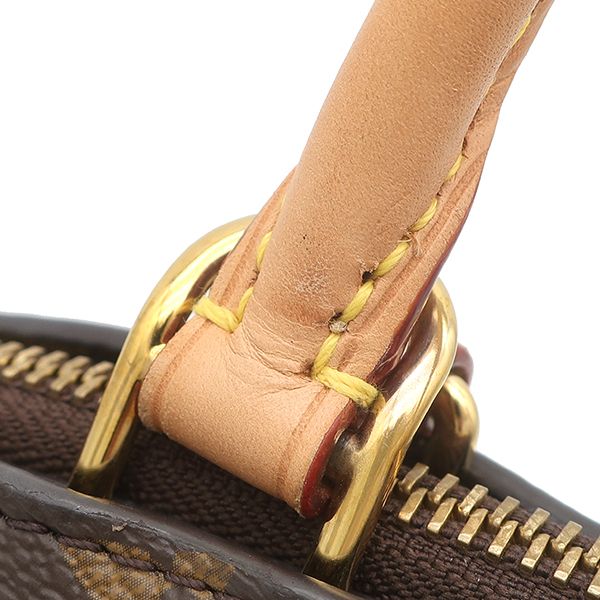 Louis Vuitton 2-Way Bag Petit Palais PM Monogram Canvas Gold Brown Red Handbag — view 8