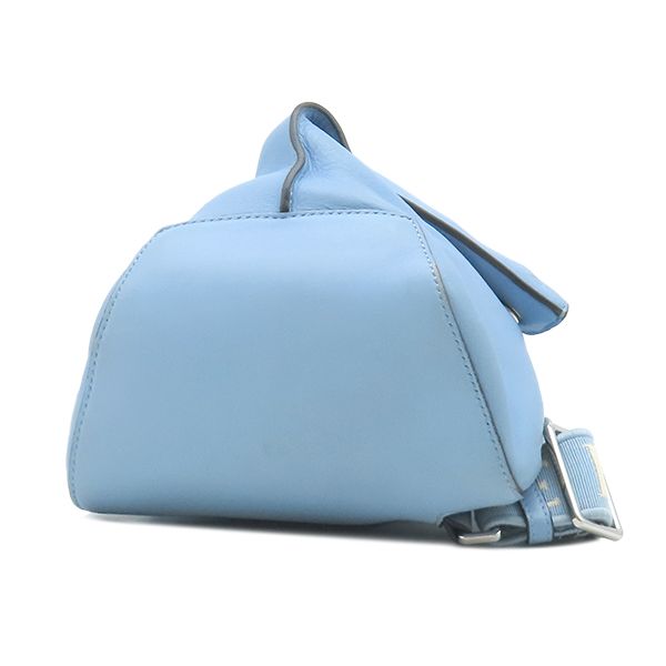 Loewe Belt Bag Anton Sling Leather Blue Silver — view 3