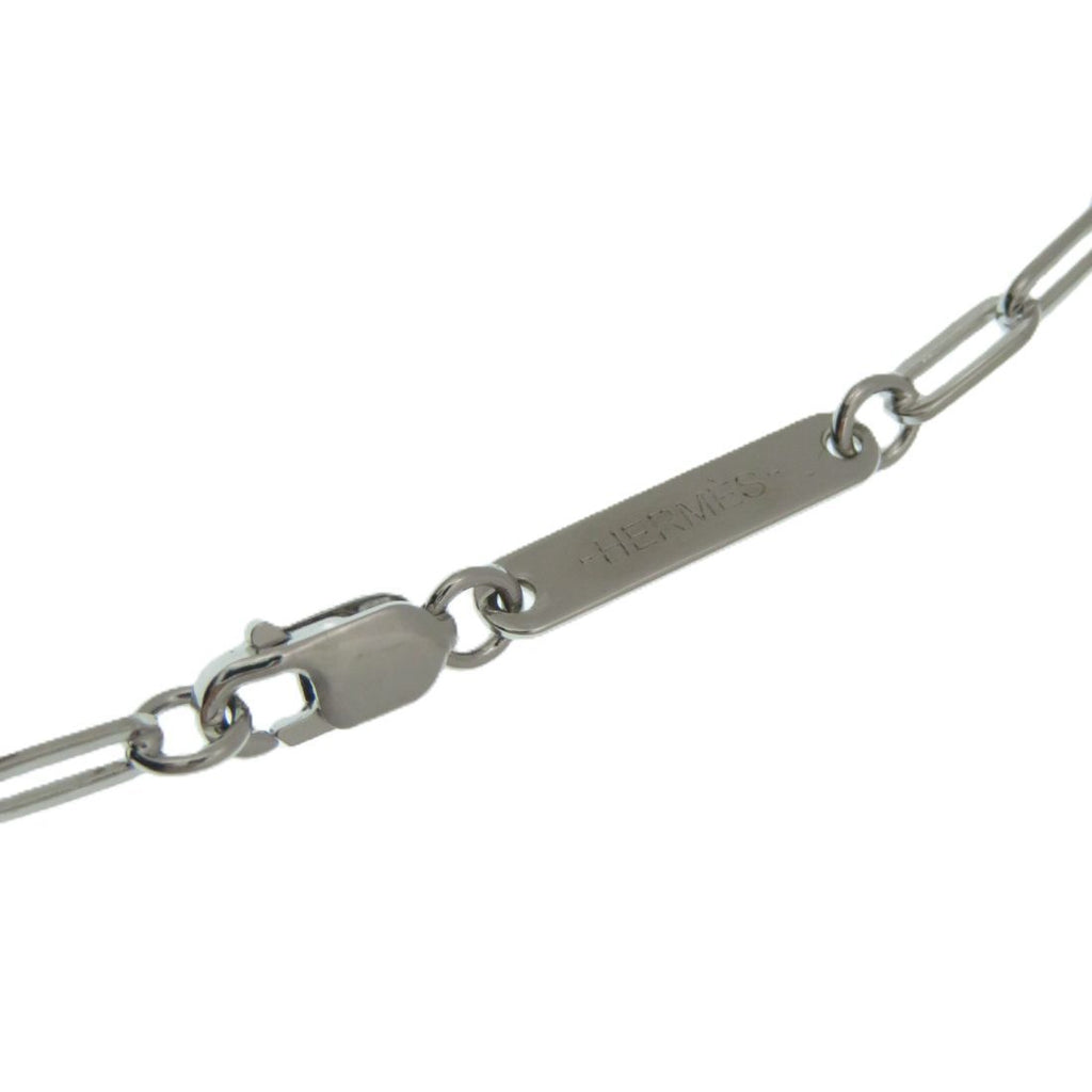 Hermes Talisman Pegasus Pendant Silver Necklace Stainless Steel — view 3