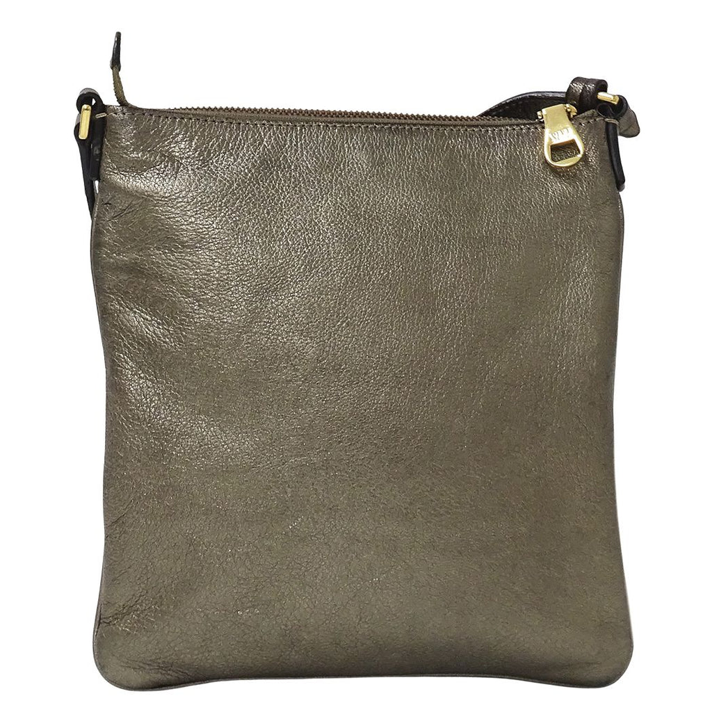 Loewe Shoulder Bag Leather Bronze Metallic Gray — view 2