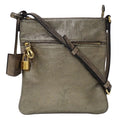 Loewe Shoulder Bag Leather Bronze Metallic Gray