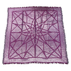 Gucci Purple Silver Glitter Rayon Wool Silk Shawl Scarf — view 3