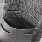 Louis Vuitton Epi Zippy Wallet Vertical Zip Around Leather Noir Black — view 8