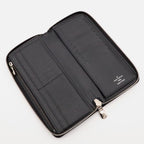 Louis Vuitton Epi Zippy Wallet Vertical Zip Around Leather Noir Black — view 6