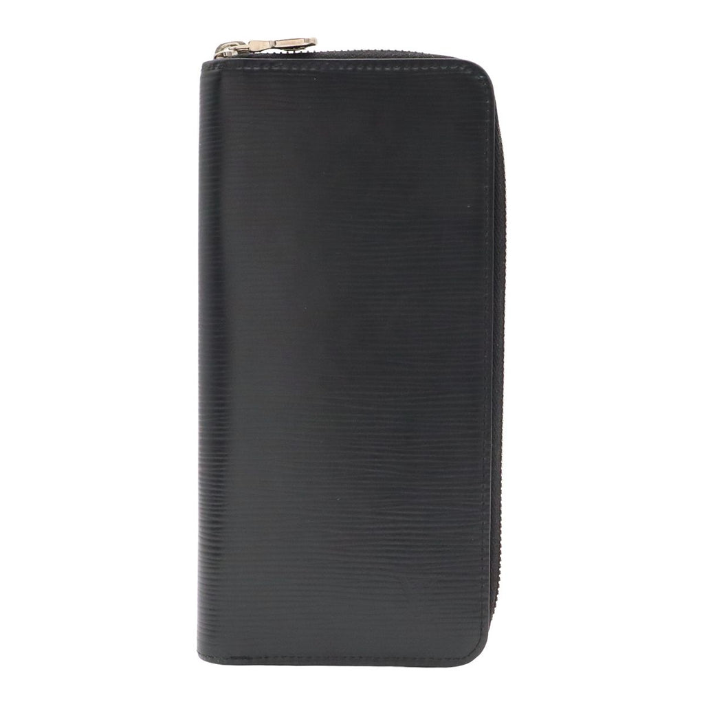 Louis Vuitton Epi Zippy Wallet Vertical Zip Around Leather Noir Black