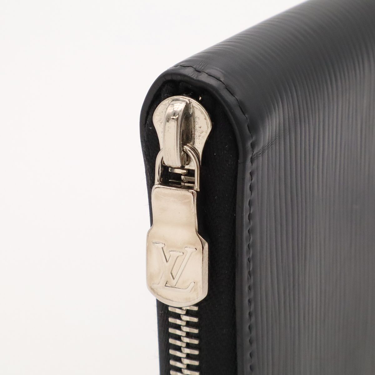 Louis Vuitton Epi Zippy Wallet Vertical Zip Around Leather Noir Black — view 4