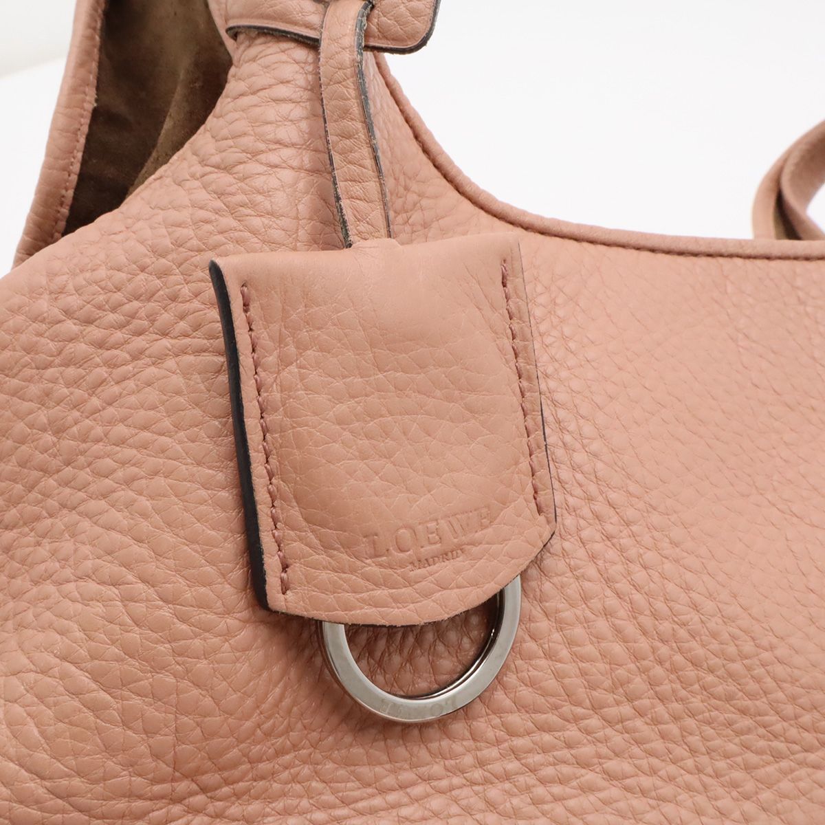 Loewe Karie PM Handbag Nappa Leather Pink Silver — view 7