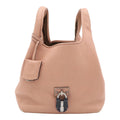 Loewe Karie PM Handbag Nappa Leather Pink Silver
