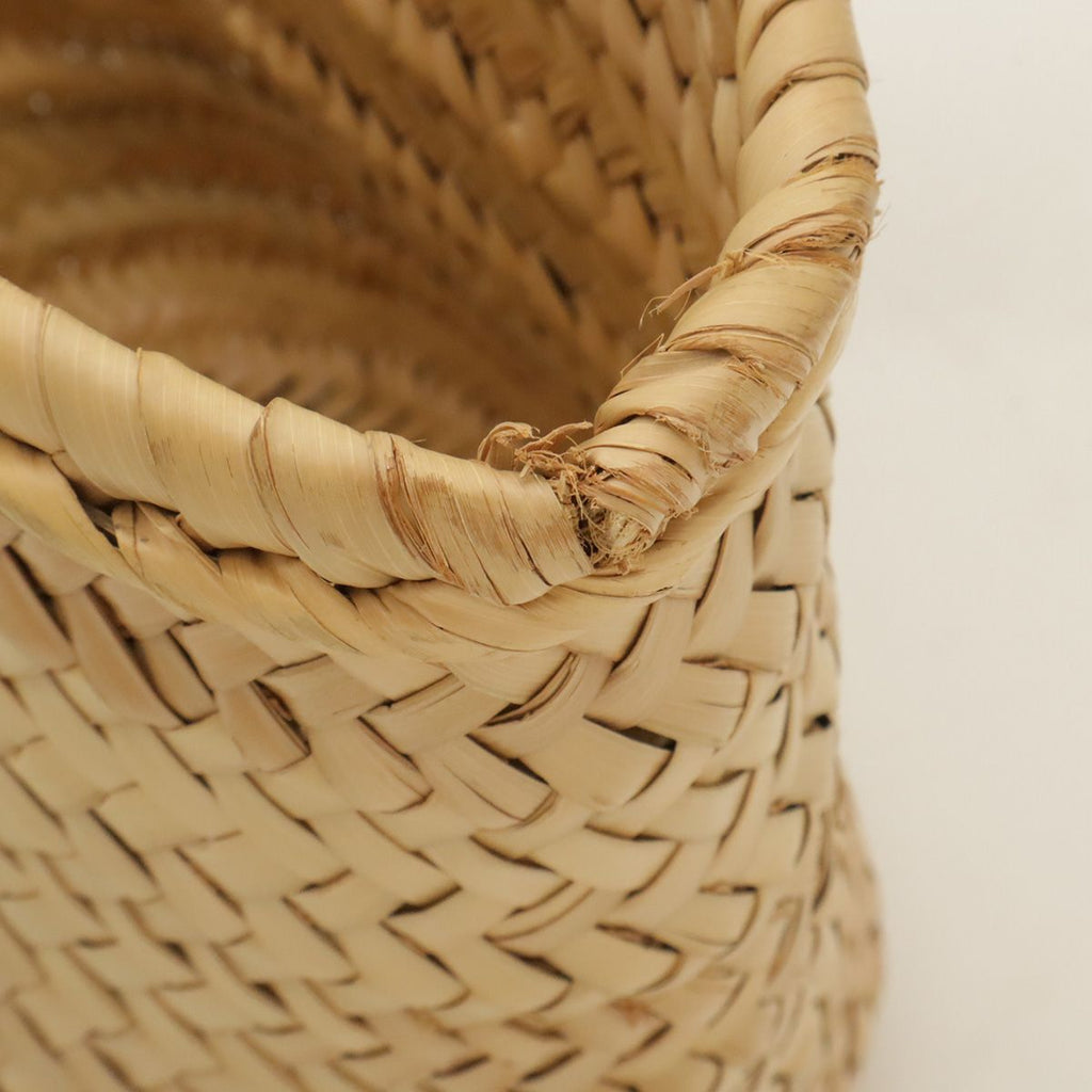 Loewe Basket Bag Large Handbag Palm Leaf Leather Natural Tan Brown — view 4