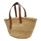 Loewe Basket Bag Large Handbag Palm Leaf Leather Natural Tan Brown — view 2