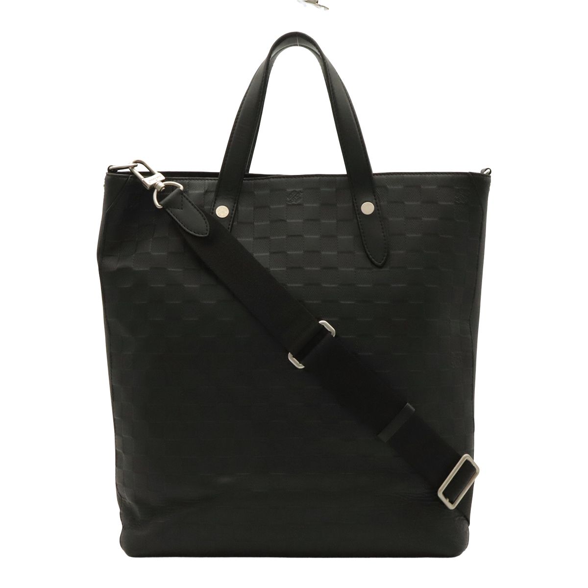Louis Vuitton Damier Infini Apollo Tote Large 2-Way Shoulder Bag Onyx Black