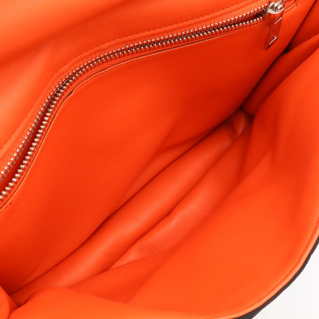Loewe Anagram Puffer Goya Shoulder Bag Nylon Black Orange Silver — view 7
