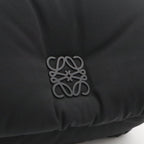 Loewe Anagram Puffer Goya Shoulder Bag Nylon Black Orange Silver — view 8
