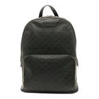 Gucci Guccissima Backpack Leather Black Silver