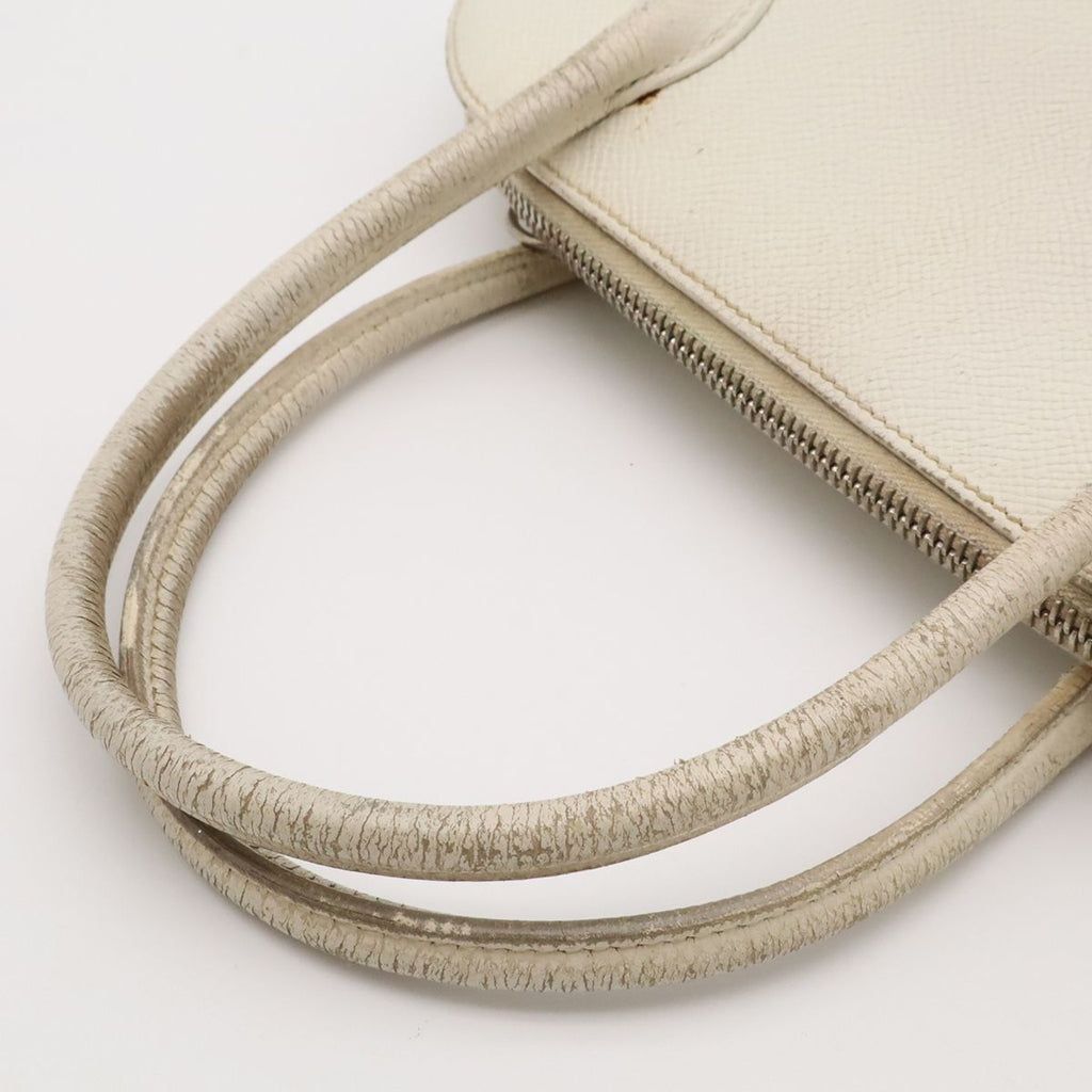 Hermes Bolide 27 Mini Bag 2-Way Pochette Epsom White Silver — view 4