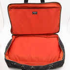Chanel Vintage Travel Line Boston Bag Purse 2-Way Nylon Black Red — view 6