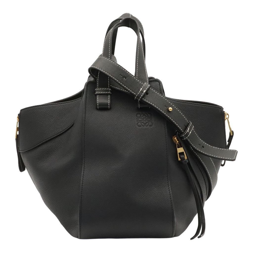 Loewe Hammock Small 2-Way Shoulder Bag Crossbody Leather Sand Beige Gold