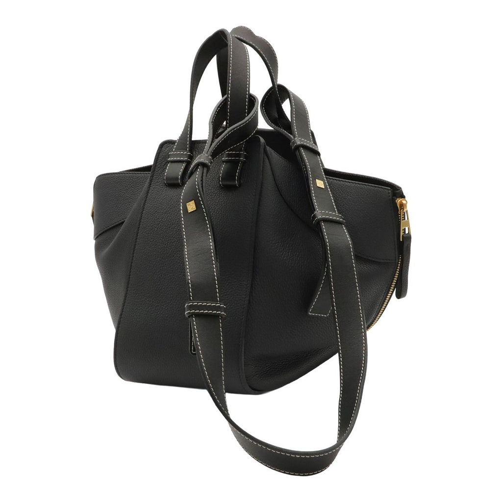Loewe Hammock Small 2-Way Shoulder Bag Crossbody Leather Sand Beige Gold — view 2