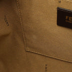 Fendi Zucca Pattern Shoulder Bag Crossbody Nylon Canvas Khaki Brown Dark Gold — view 8