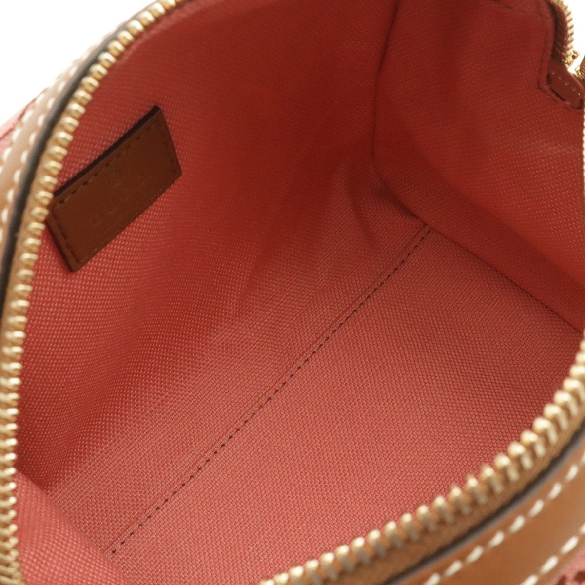 Gucci GG Canvas Sherry Line Mini Boston Bag 2-Way Crossbody Leather Pink Silver — view 7