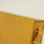 Fendi Logo Box Shoulder Bag Crossbody Leather Yellow Black Gold — view 4