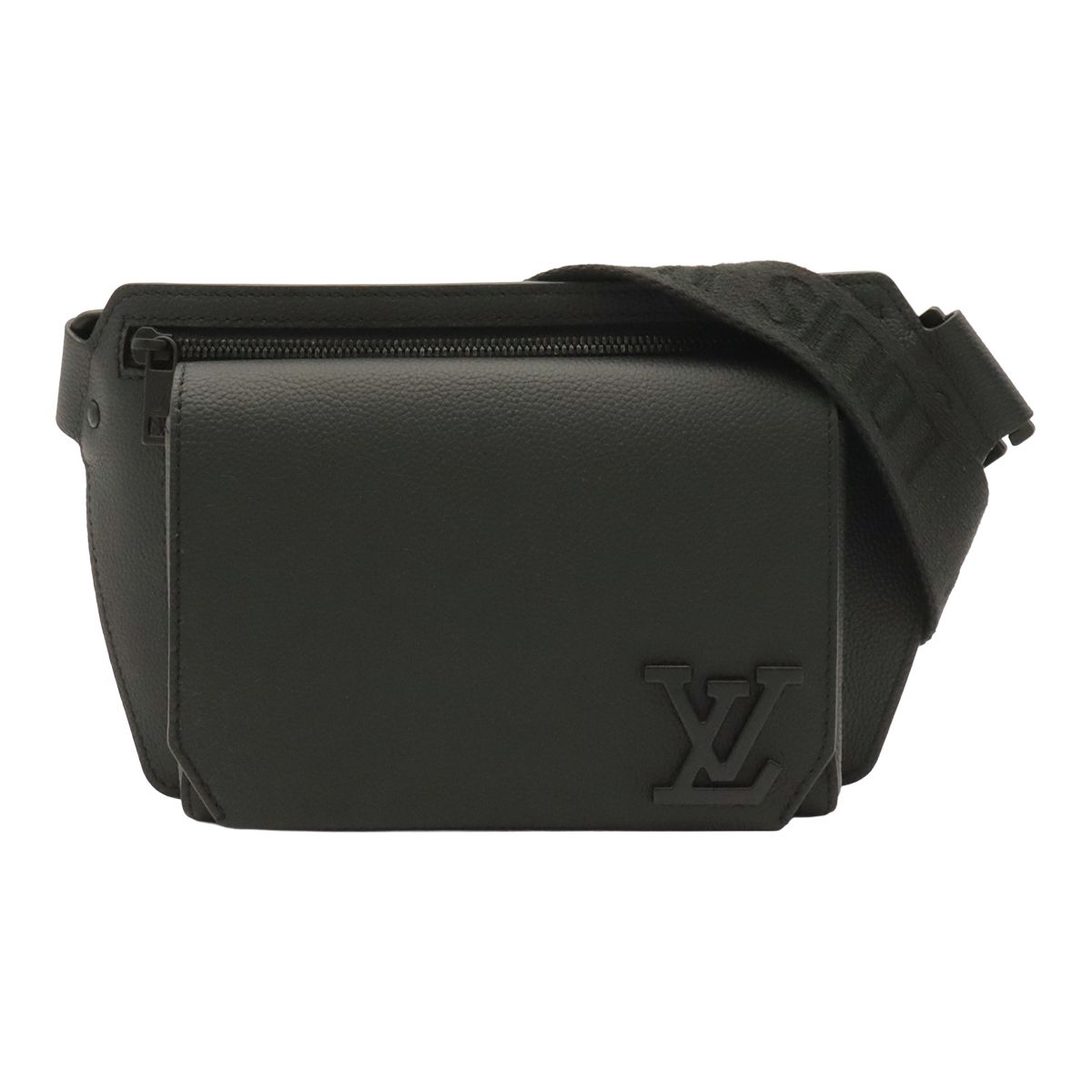Louis Vuitton LV Aerogram Take Off Sling Bum Bag Noir Black