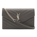 Saint Laurent Paris YSL Cassandra Envelope Chain Wallet Shoulder Bag 2-Way
