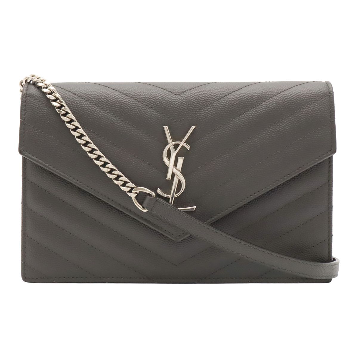 Saint Laurent Paris YSL Cassandra Envelope Chain Wallet Shoulder Bag 2-Way