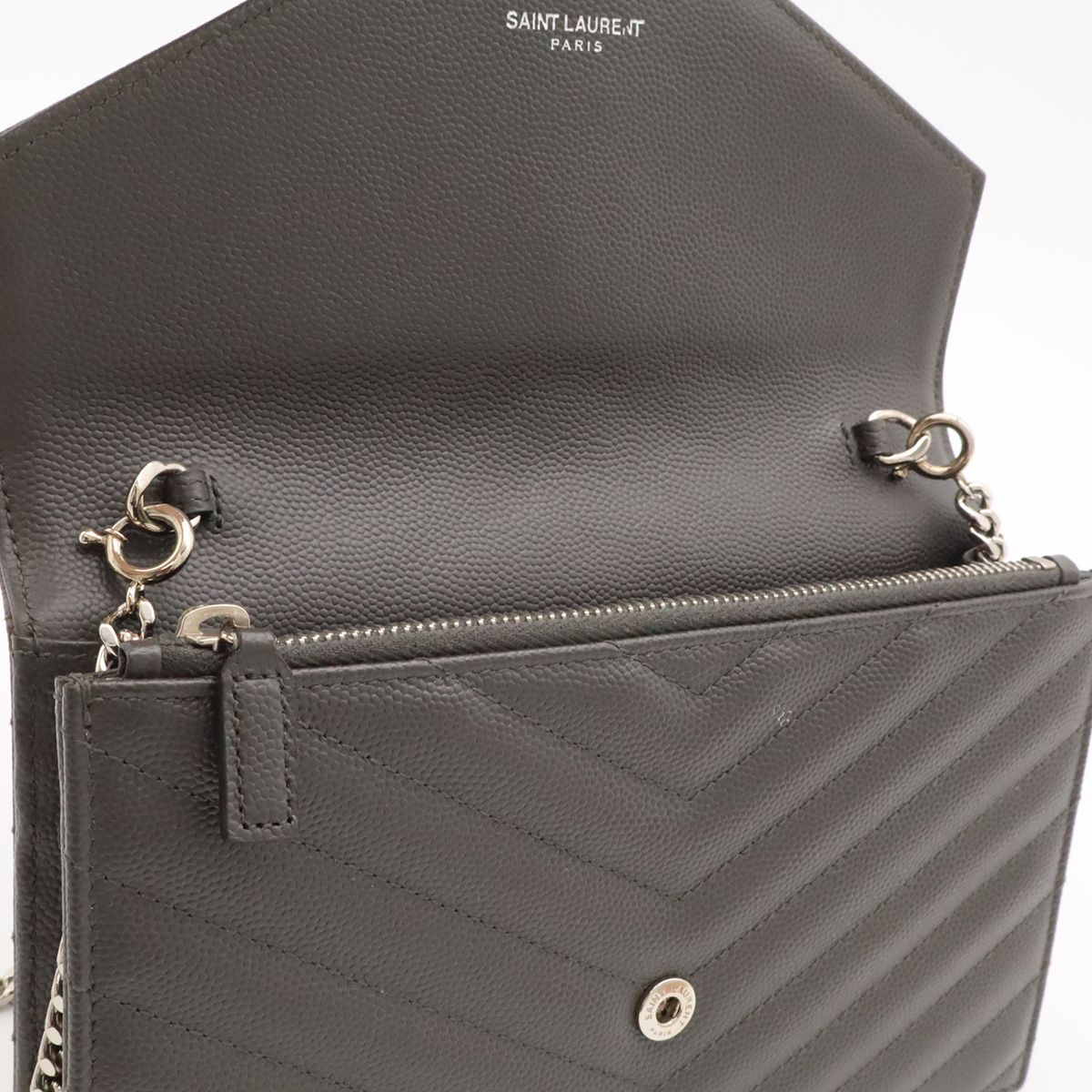 Saint Laurent Paris YSL Cassandra Envelope Chain Wallet Shoulder Bag 2-Way — view 6