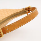 Celine Macadam Mini Bag Half Moon Hobo Leather Beige Brown Gold — view 5